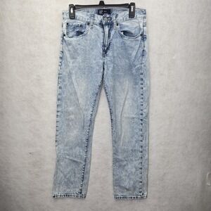 GAP Denim Jeans Men's Sz 29x30 Straight Fit Stone Washed Casual Classic Y2K Work